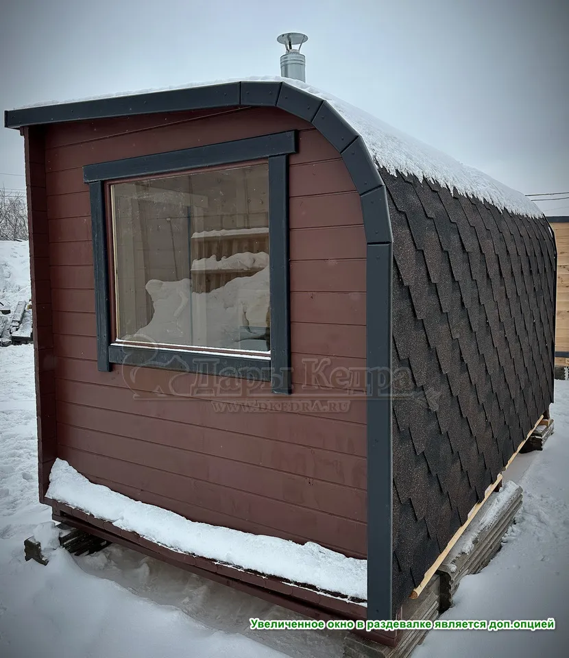 Баня «Парус» из кедра 4х2,2 метра