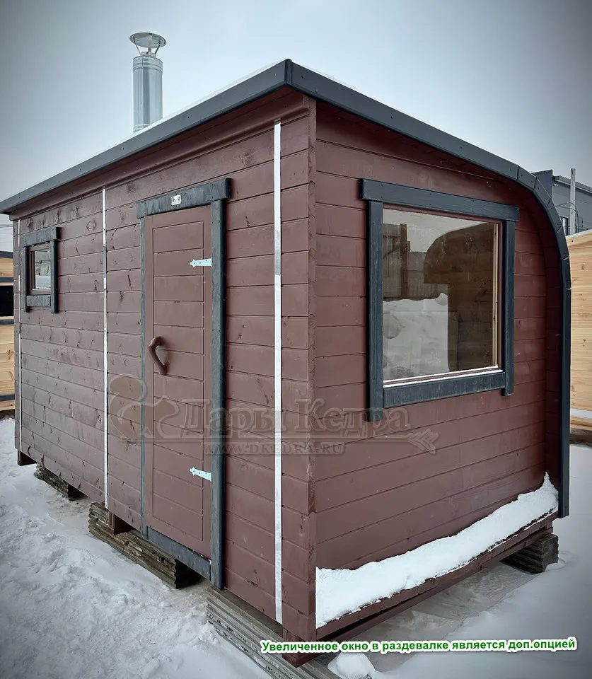 Баня «Парус» из кедра 4х2,2 метра